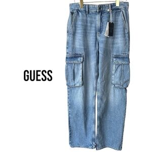 GUESS Cargo Pants NWT | Wide Leg High Rise | 29/32 | Denim